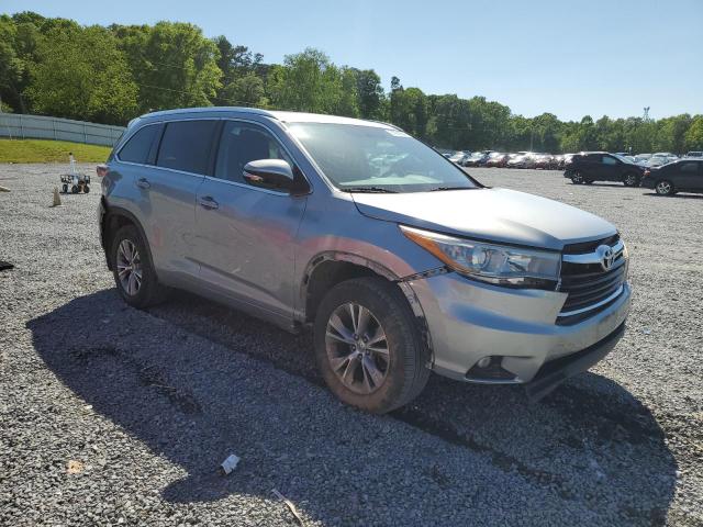 5TDJKRFH5FS083253 - 2015 TOYOTA HIGHLANDER XLE SILVER photo 4