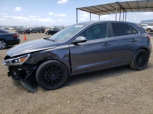 KMHH55LC4JU075345 - 2018 HYUNDAI ELANTRA GT SPORT GRAY photo 1