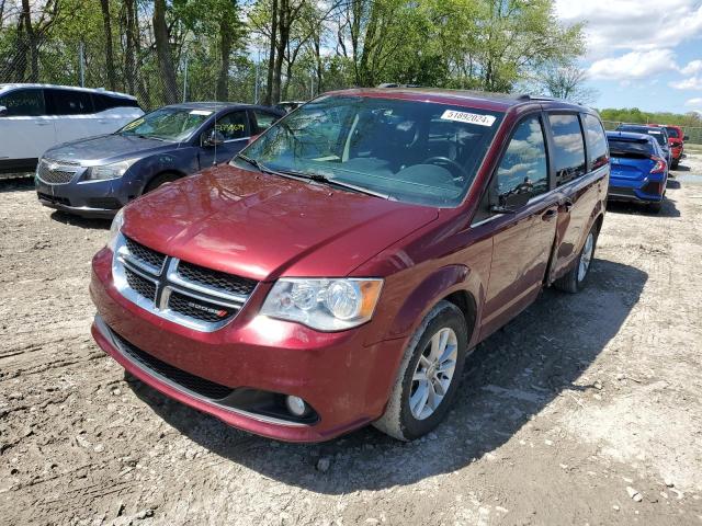 2C4RDGCG9JR179398 - 2018 DODGE GRAND CARA SXT MAROON photo 1