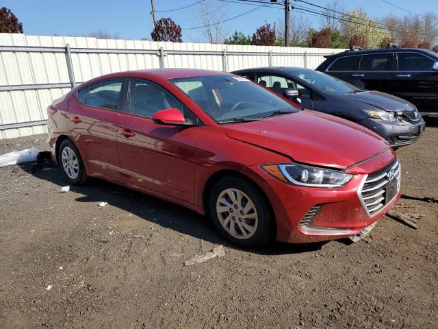 KMHD74LFXHU399214 - 2017 HYUNDAI ELANTRA SE RED photo 4