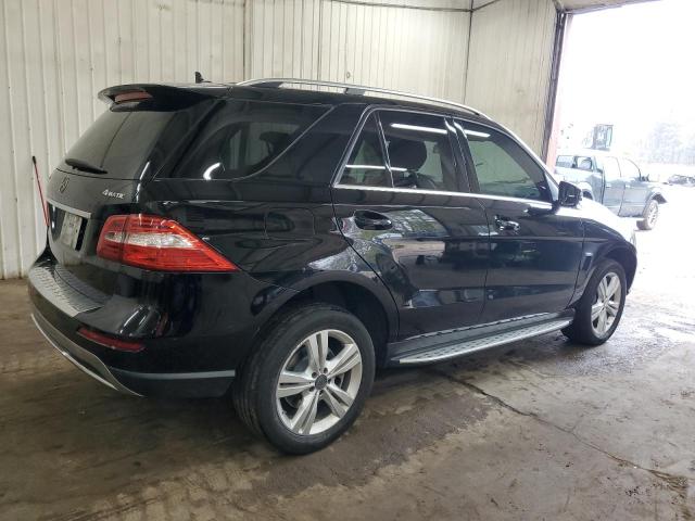 4JGDA5HB8CA075413 - 2012 MERCEDES-BENZ ML 350 4MATIC BLACK photo 3