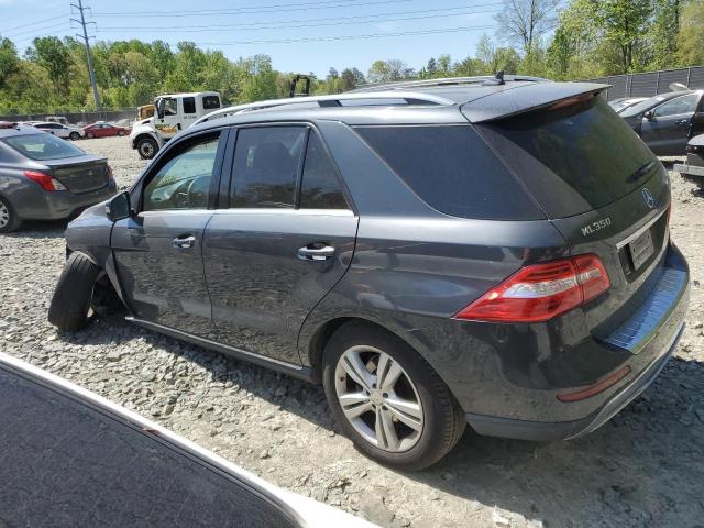 4JGDA5HB5EA409903 - 2014 MERCEDES-BENZ ML 350 4MATIC CHARCOAL photo 2