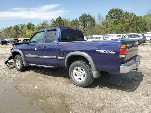 5TBBT44151S147528 - 2001 TOYOTA TUNDRA ACCESS CAB ლურჯი ფოტო 2