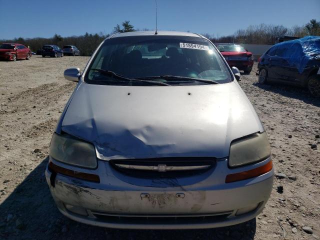 KL1TD66606B515326 - 2006 CHEVROLET AVEO BASE Gümüş foto 5