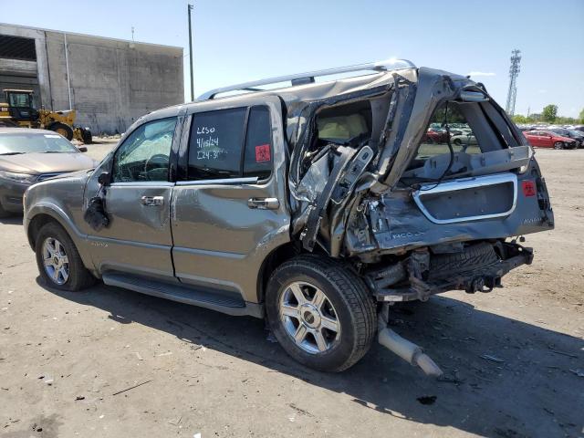 5LMEU88H44ZJ15746 - 2004 LINCOLN AVIATOR GRAY photo 2