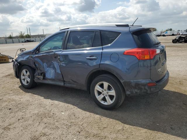 2T3WFREV0EW097060 - 2014 TOYOTA RAV4 XLE BLUE photo 2