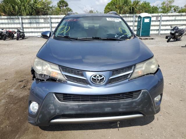 2T3WFREV0EW097060 - 2014 TOYOTA RAV4 XLE BLUE photo 5