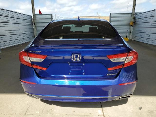 1HGCV1F31JA122790 - 2018 HONDA ACCORD SPORT BLUE photo 6