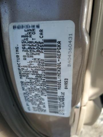 4T1BF28B41U185068 - 2001 TOYOTA AVALON XL BEIGE photo 12