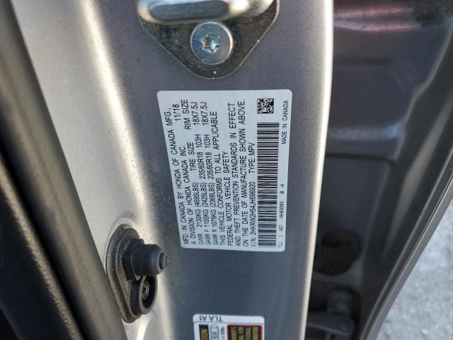 2HKRW2H54JH696920 - 2018 HONDA CR-V EX SILVER photo 13