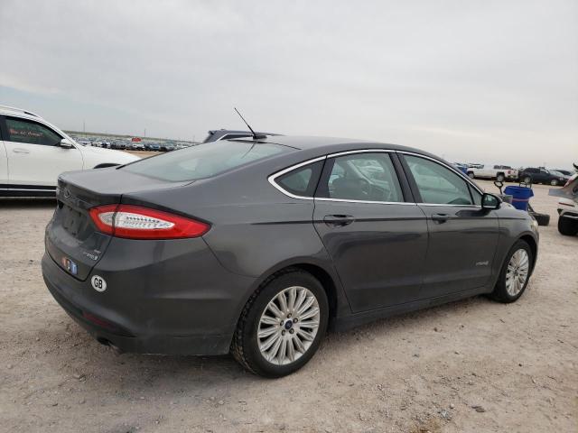 3FA6P0LU0FR136762 - 2014 FORD FUSION SE HYBRID GRAY photo 3