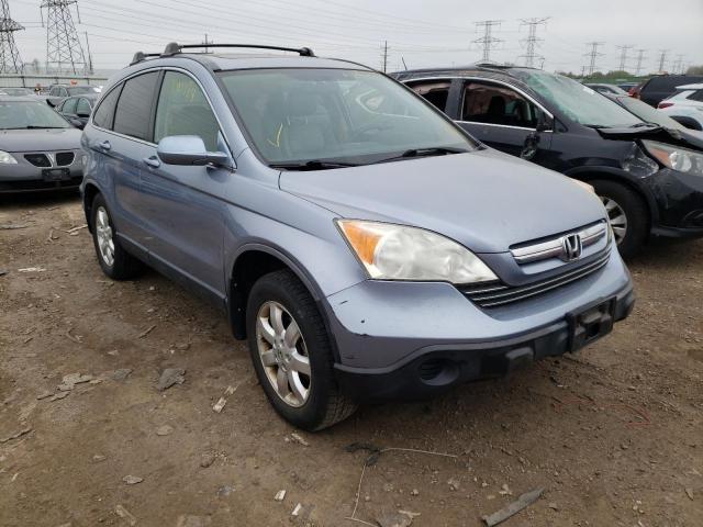 JHLRE48748C017821 - 2008 HONDA CR-V EXL BLUE photo 4