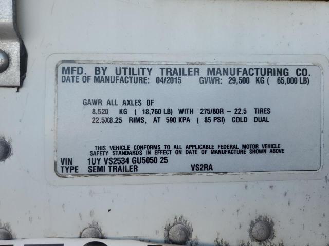 1UYVS2534GU505025 - 2016 UTILITY TRAILER Ağ foto 10