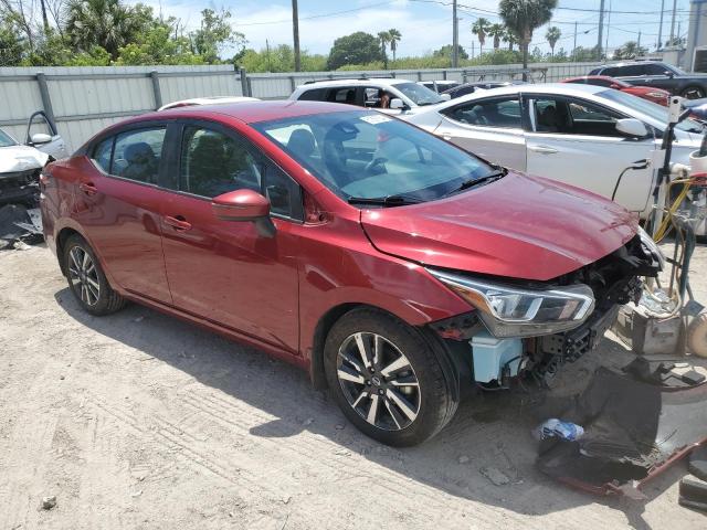 3N1CN8EV0LL915619 - 2020 NISSAN VERSA SV RED photo 4