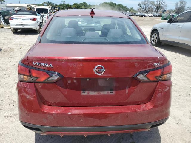 3N1CN8EV0LL915619 - 2020 NISSAN VERSA SV RED photo 6