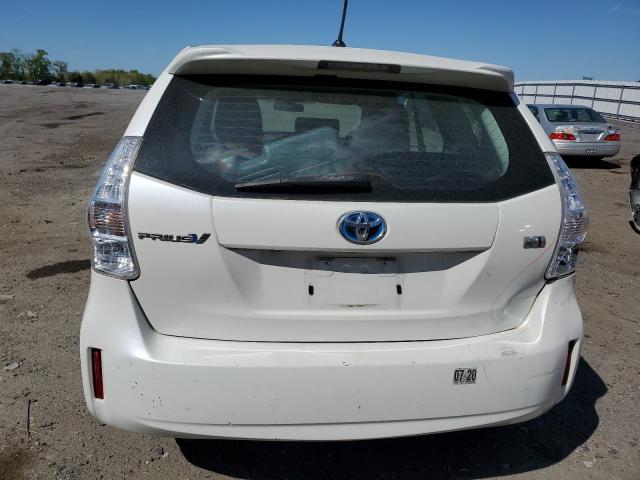 JTDZN3EU7C3137591 - 2012 TOYOTA PRIUS V WHITE photo 6