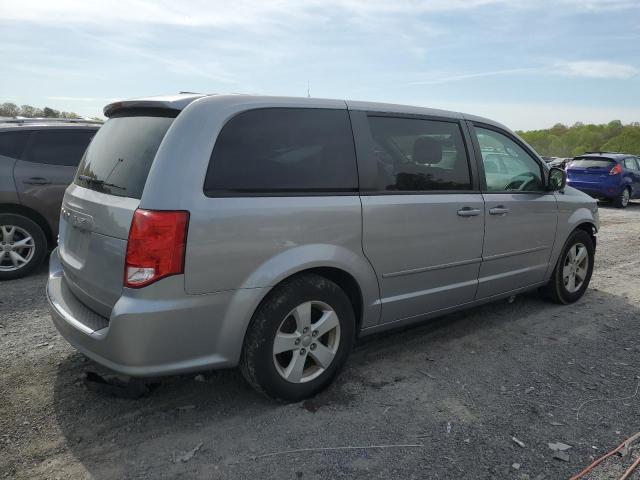 2C4RDGBG4DR600515 - 2013 DODGE GRAND CARA SE SILVER photo 3