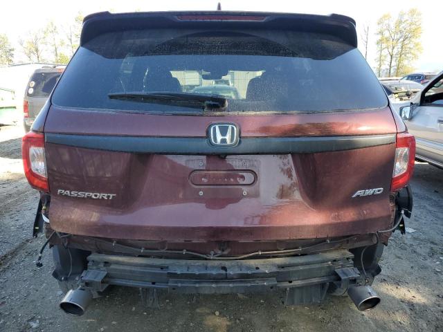 5FNYF8H56LB011655 - 2020 HONDA PASSPORT EXL Bordo foto 6