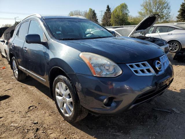 JN8AS5MV3DW627381 - 2013 NISSAN ROGUE S GRAY photo 4