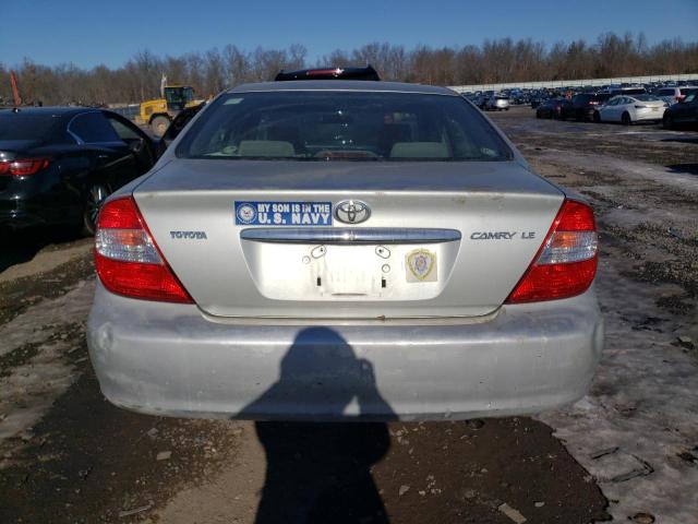 JTDBE32K040259104 - 2004 TOYOTA CAMRY LE SILVER photo 6