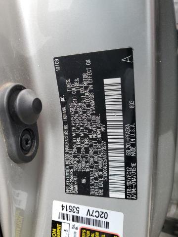 5TDKK4CC5AS323927 - 2010 TOYOTA SIENNA CE SILVER photo 13