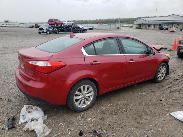 KNAFX4A80E5050258 - 2014 KIA FORTE EX RED photo 3