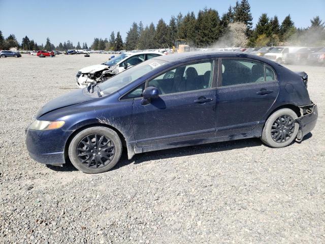 1HGFA165X8L103647 - 2008 HONDA CIVIC LX BLUE photo 1