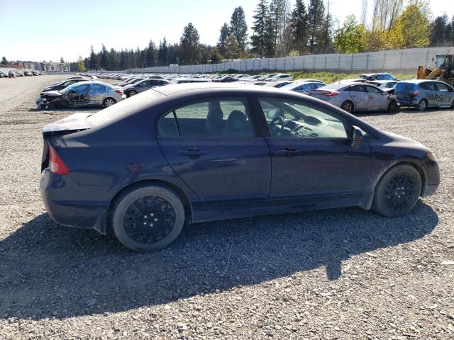 1HGFA165X8L103647 - 2008 HONDA CIVIC LX BLUE photo 3