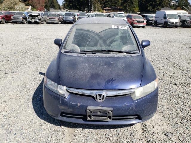 1HGFA165X8L103647 - 2008 HONDA CIVIC LX BLUE photo 5