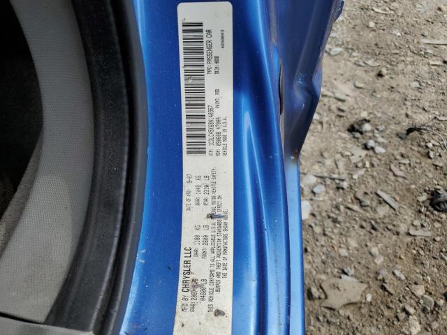 1C3LC45K68N140367 - 2008 CHRYSLER SEBRING BLUE photo 12