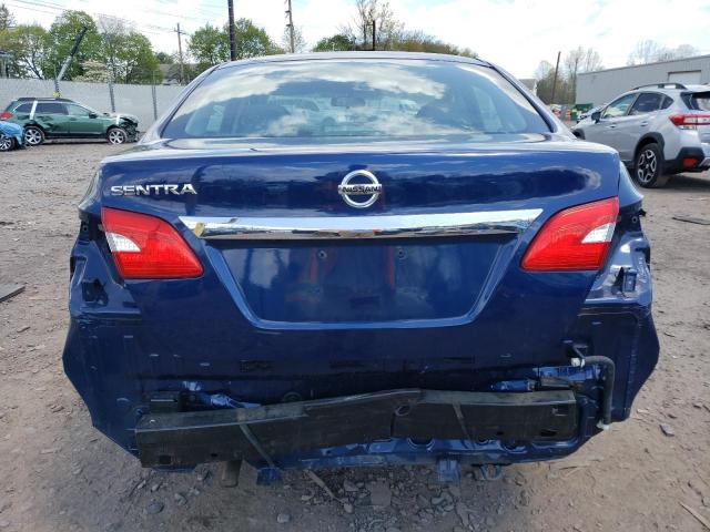 3N1AB7AP7KY213316 - 2019 NISSAN SENTRA S BLUE photo 6