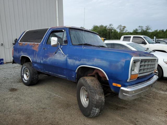 1B4GW12TXFS647624 - 1985 DODGE RAMCHARGER AW-100 BLUE photo 4