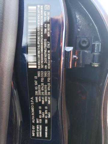 ZASFAKPN6J7B85515 - 2018 ALFA ROMEO STELVIO SPORT ლურჯი ფოტო 13