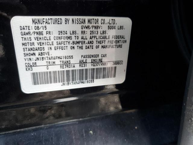 JN1BV7AR4FM416055 - 2015 INFINITI Q50 BASE BLACK photo 13