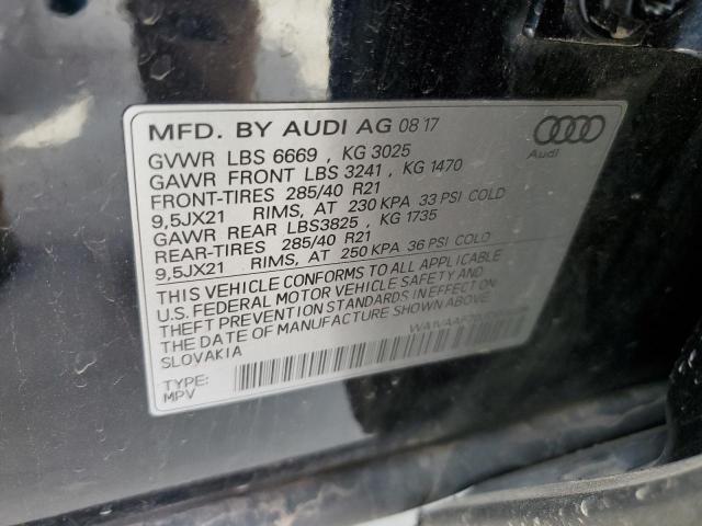 WA1VAAF70JD011498 - 2018 AUDI Q7 PRESTIGE BLACK photo 13