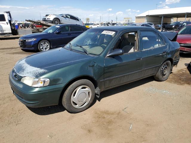 1NXBR12E0YZ310789 - 2000 TOYOTA COROLLA VE GREEN photo 1