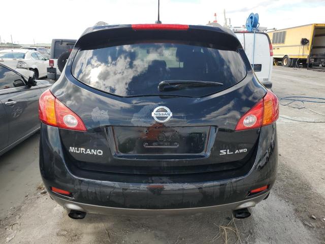 JN8AZ18W19W135558 - 2009 NISSAN MURANO S BLACK photo 6