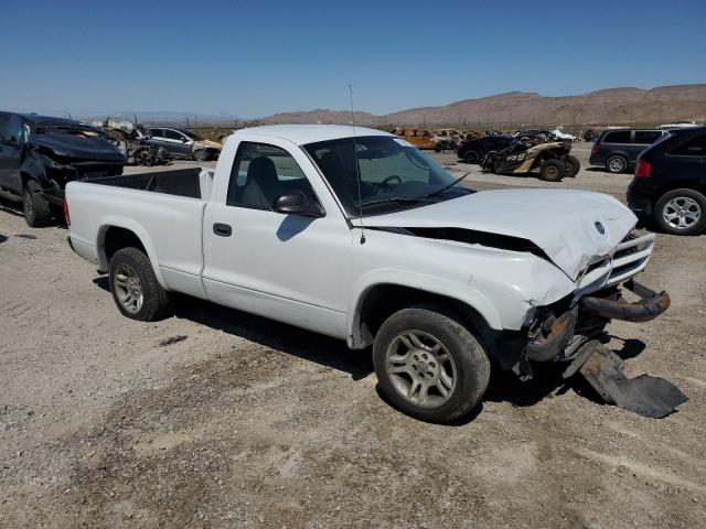 1D7FL16X53S203508 - 2003 DODGE DAKOTA SXT WHITE photo 4