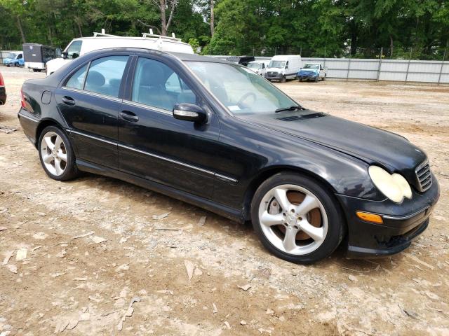 WDBRF52H46E019957 - 2006 MERCEDES-BENZ C 230 BLACK photo 4