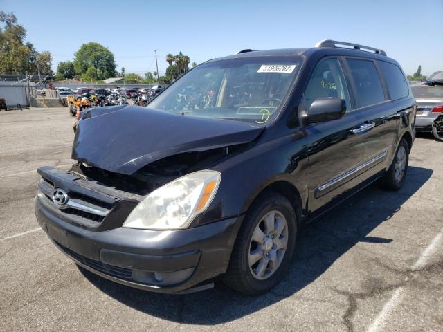 KNDMC233576011724 - 2007 HYUNDAI ENTOURAGE GLS BLACK photo 2