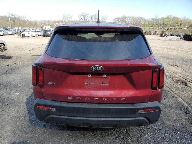 5XYRGDLCXMG070010 - 2021 KIA SORENTO LX RED photo 6