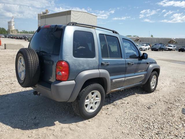 1J4GL48K72W282859 - 2002 JEEP LIBERTY SPORT BLUE photo 3