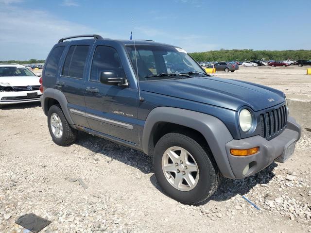 1J4GL48K72W282859 - 2002 JEEP LIBERTY SPORT BLUE photo 4