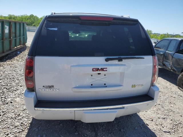 1GKS2GEJ5DR119214 - 2013 GMC YUKON DENALI HYBRID WHITE photo 6