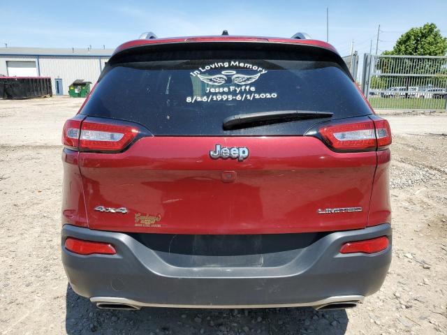 1C4PJMDS1FW692984 - 2015 JEEP CHEROKEE LIMITED RED photo 6