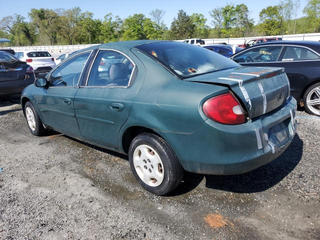 1P3ES46C0YD570397 - 2000 PLYMOUTH NEON BASE 绿色 照片 2