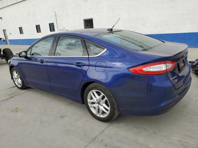 3FA6P0H75GR211895 - 2016 FORD FUSION SE BLUE photo 2