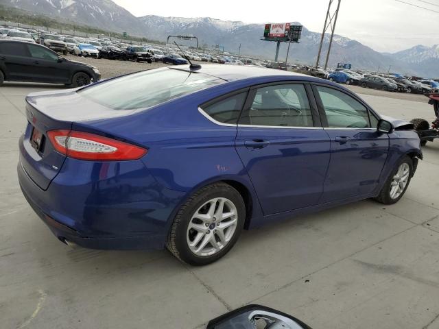 3FA6P0H75GR211895 - 2016 FORD FUSION SE BLUE photo 3