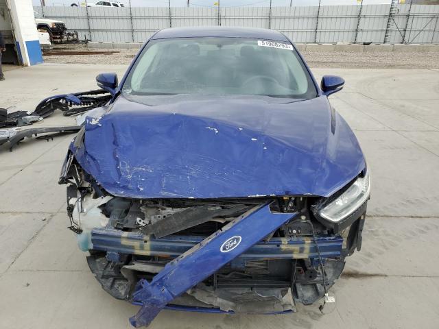 3FA6P0H75GR211895 - 2016 FORD FUSION SE BLUE photo 5