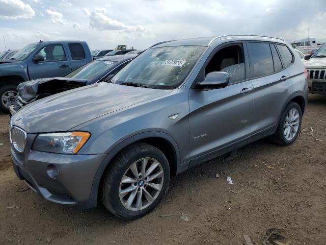 5UXWX9C54D0D04246 - 2013 BMW X3 XDRIVE28I GRAY photo 1